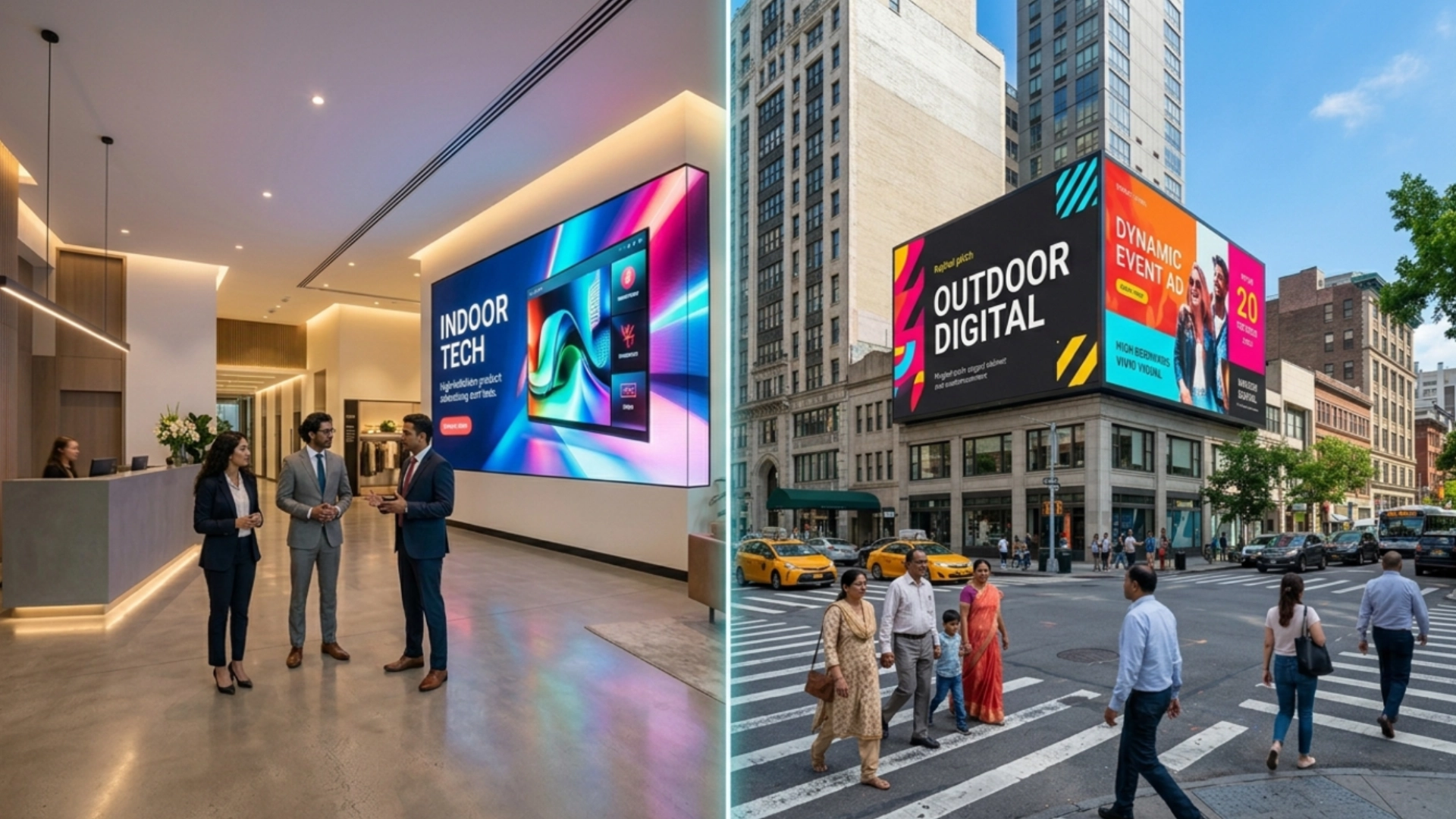 Indoor vs Outdoor LED Displays: How to Pick the Right One (Without the Jargon)