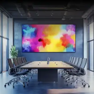 LED display in a boardroom by Xtreme Media