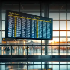 Transportation LED display at airport or metro by Xtreme Media