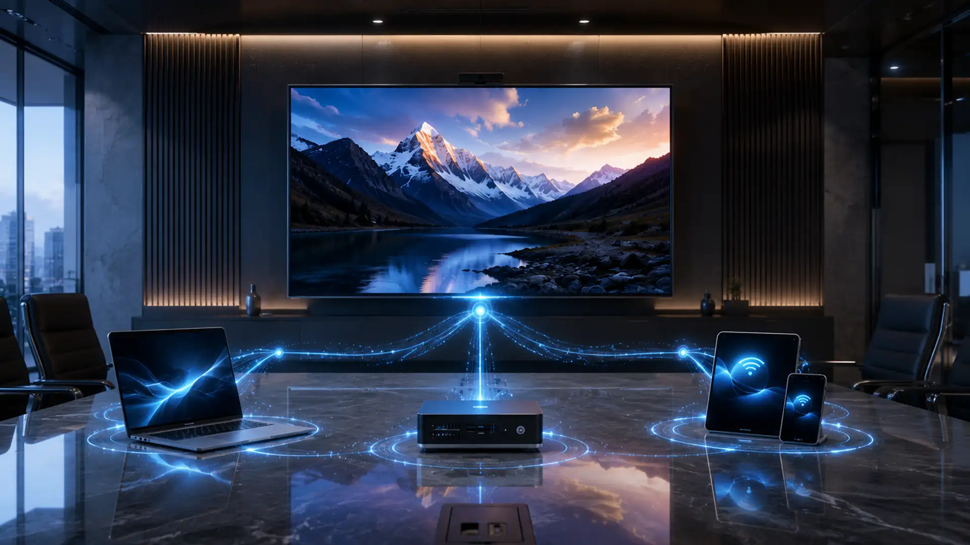 Unify LED display with source switching control