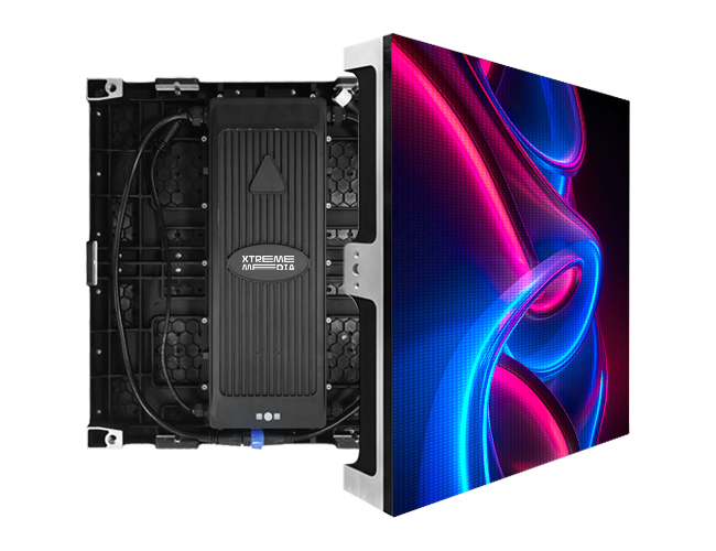 Floor Series LED display angled view