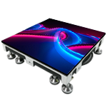 Floor Series LED display front with mockup