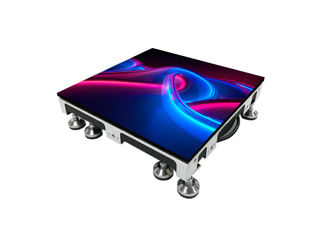 Floor Series LED display front with mockup