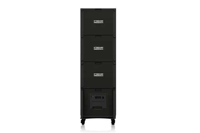 GlowBox Series LED Display Cabinet Back by Xtreme Media