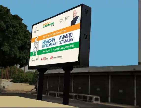 Outdoor LED Display Commissioned for Rashtrapati Bhavan to convey Government Schemes and Notices