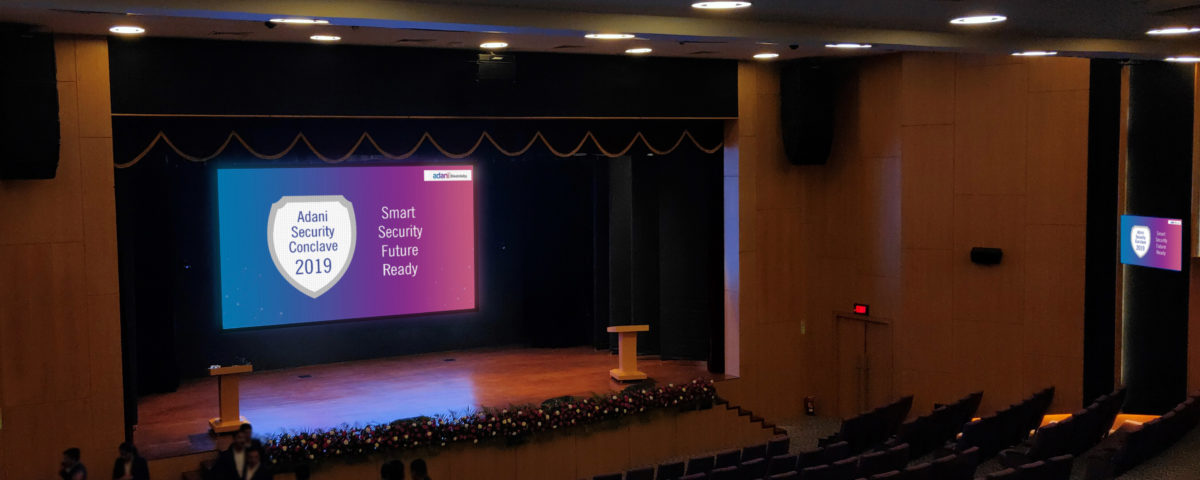 4k LED Video Wall inside Auditorium for Adani 2