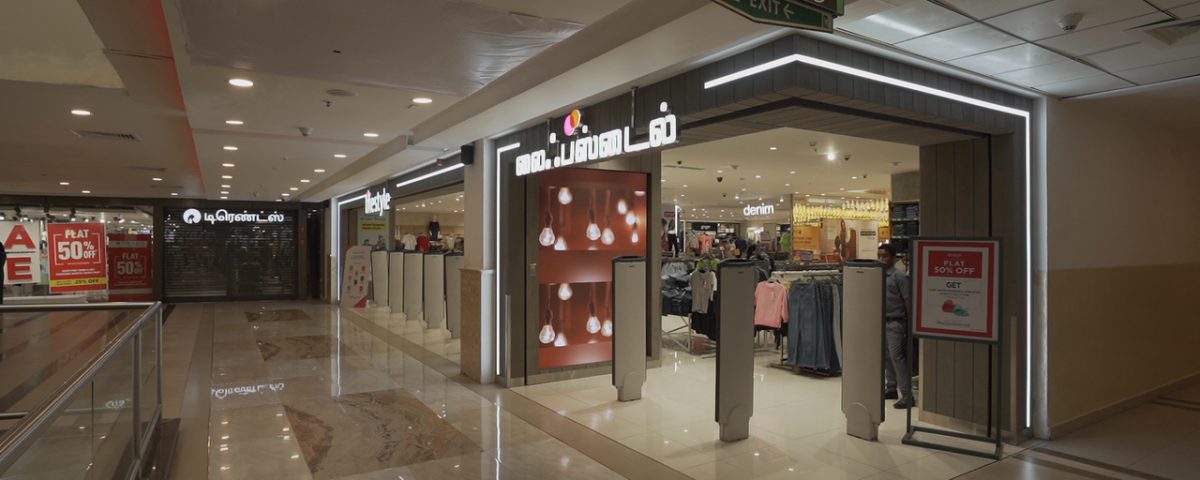 Entrance LED Videowall at Lifestyle stores