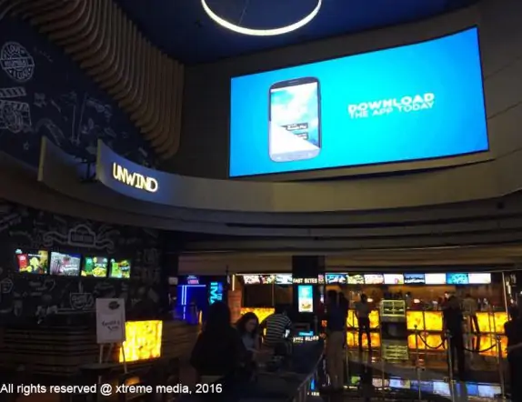 Vibrant LED Display at INOX Ricty mall fortheit Lobby