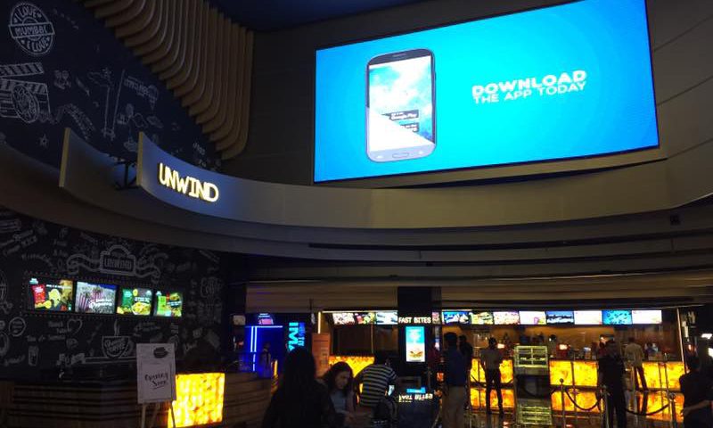 Vibrant LED Display at INOX Ricty mall fortheit Lobby