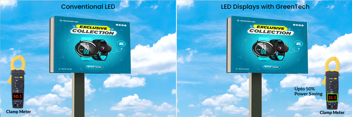 Consume Less Power in Outdoor LED Video Wall