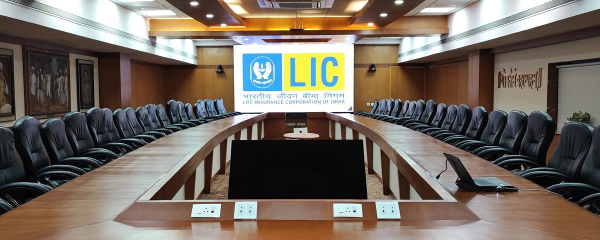 Boardroom Display in LIC Headquarter