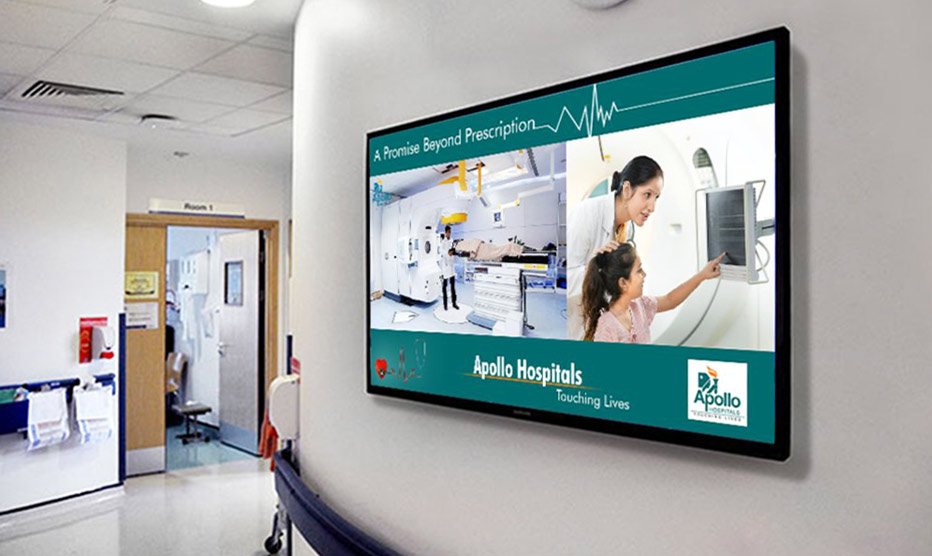 Digital Signage for Apollo Hospitals 932x556