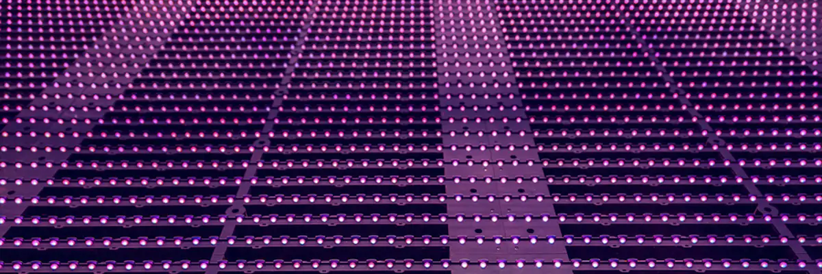 Illuminating LED Strips Iris Media Facade