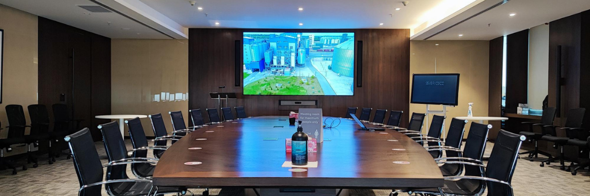 Meeting room display in Noel Tata Boardroom