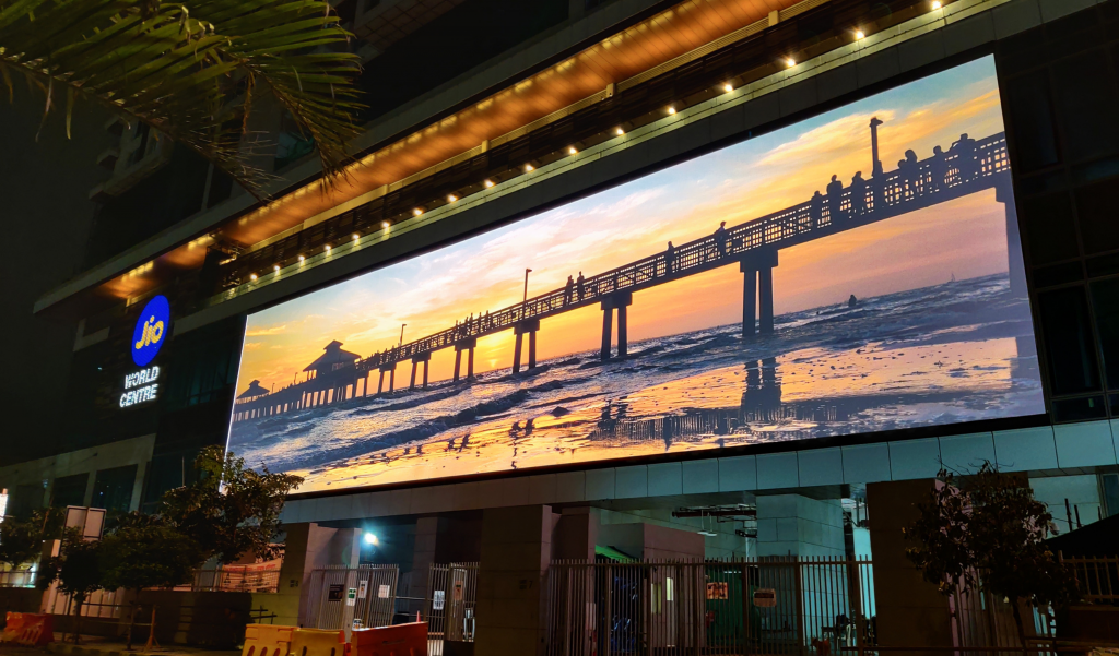 India's Largest Outdoor LED Video Wall by Xtreme Media 